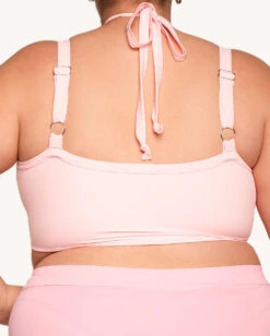 Rave & Repeat Halter Top - Baby Pink 13 Rave & Repeat Halter Top - Baby Pink -I Hear Raves Rave Repeat Halter Top C1 BP Back