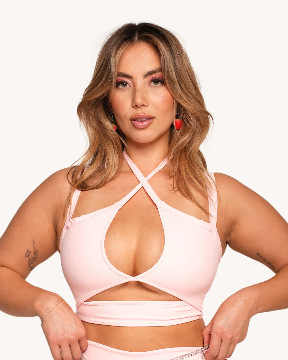 Rave & Repeat Halter Top - Baby Pink 3 Rave & Repeat Halter Top - Baby Pink