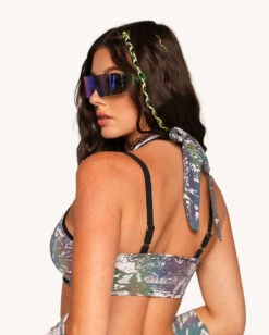 Reckless Reflective Halter Top -I Hear Raves Reckless Reflective Halter Top Back