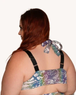 Reckless Reflective Halter Top -I Hear Raves Reckless Reflective Halter Top C1 Back