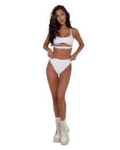 Recycled Fabric Malibu BB High Cut Bottoms - White -I Hear Raves Recycled Fabric Malibu BB High Cut Bottoms blk full 800x 80418b51 dcbe 4a55 978f 819cf6a40e69