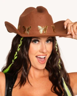 Ride Away Butterfly Cowboy Hat