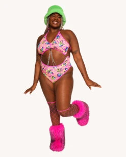 Rolita Couture X IHR Am I Tripping Punk Princess Bodysuit -I Hear Raves Rolita Couture x iHR Am I Tripping Punk Princess Bodysuit C1 Full