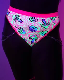 Rolita Couture X IHR Am I Tripping Rebel Chain Bottoms -I Hear Raves Rolita Couture x iHR Am I Tripping Rebel Chain Bottoms C1 Glow