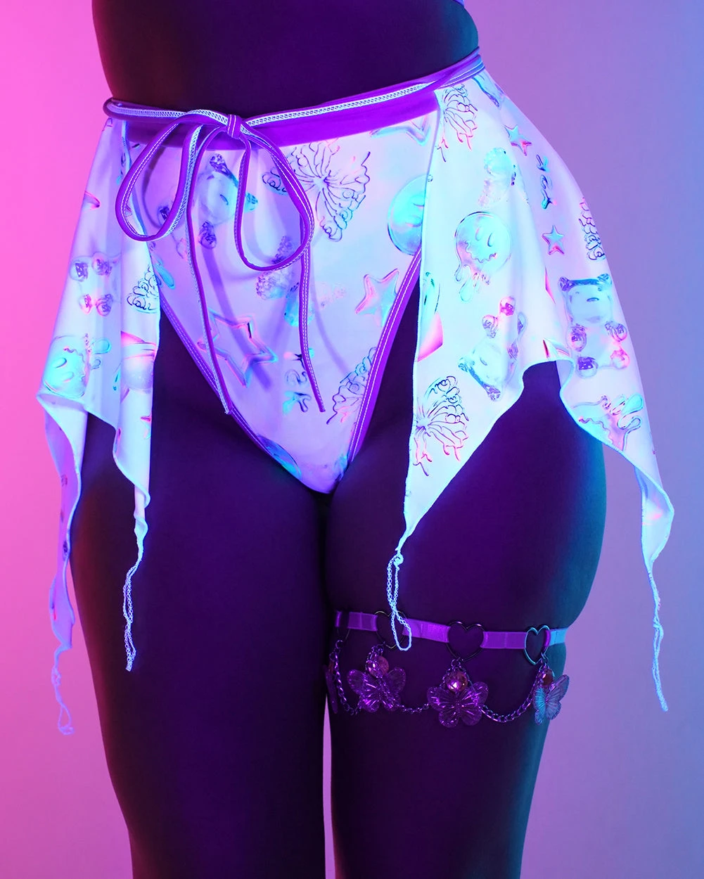 Rolita Couture X IHR Cosmic Chrome Flair Skirt 3 Rolita Couture X IHR Cosmic Chrome Flair Skirt