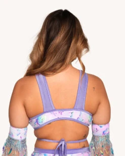 Rolita Couture X IHR Cosmic Chrome Goddess Top -I Hear Raves Rolita Couture x iHR Cosmic Chrome Goddess Top Back