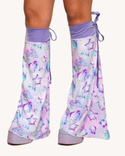 Rolita Couture X IHR Cosmic Chrome Leg Cover 7 Rolita Couture X IHR Cosmic Chrome Leg Cover -I Hear Raves Rolita Couture x iHR Cosmic Chrome Leg Cover Front