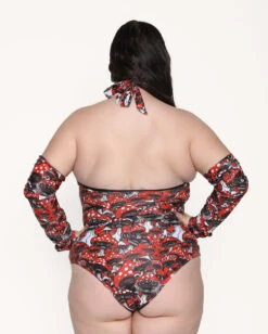 Secret Of Life Mushroom Bodysuit Set -I Hear Raves Secret Life of Mushroom Bodysuit Set C1 Back