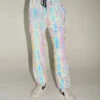 Secret Of Life Mushroom Rainbow Reflective Joggers -I Hear Raves Secret Life of Mushroom Rainbow Reflective Joggers Reflective