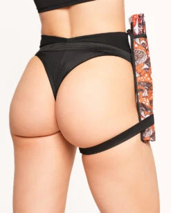 Secret Of Life Mushroom UV Reactive Strap & Clip-On Fan Holster 8 Secret Of Life Mushroom UV Reactive Strap & Clip-On Fan Holster -I Hear Raves Secret Life of Mushroom UV Reactive Strap Clip On Fan Holster Back