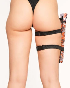 Secret Of Life Mushroom UV Reactive Strap & Clip-On Fan Holster 9 Secret Of Life Mushroom UV Reactive Strap & Clip-On Fan Holster -I Hear Raves Secret Life of Mushroom UV Reactive Strap Clip On Fan Holster Side2