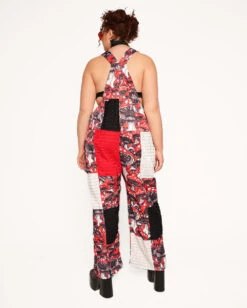 Secret Of Life Mushroom Unisex Overalls -I Hear Raves Secret of Life Mushroom Unisex Overalls C1 FullBack