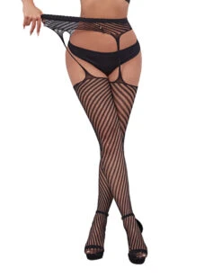 Slaylines Suspender Tights -I Hear Raves SlaylinesSuspenderTightsFront