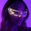 Special Agent LED Glasses -I Hear Raves Special Agent LED Glasses Clear Side