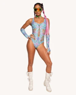 Spirit Of The Forest Bodysuit With Sleeves -I Hear Raves Spirit of the Forest Bodysuit with Sleeves Full