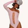 Spotlight Moments Bodysuit - Baby Pink -I Hear Raves Spotlight Moments Bodysuit BP Front