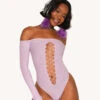 Spotlight Moments Bodysuit - Lavender -I Hear Raves Spotlight Moments Bodysuit Lav Front