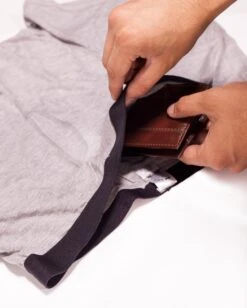 Hidden Pocket Men's Boxer Briefs -I Hear Raves Stash Boxers HandInWallet