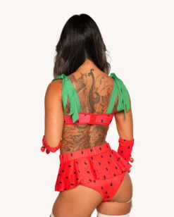 Strawberry Sweet Bodysuit Set -I Hear Raves Strawberry Sweet Bodysuit Set Back