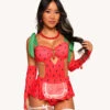 Strawberry Sweet Bodysuit Set -I Hear Raves Strawberry Sweet Bodysuit Set Front