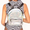 Stuck In The Y2K Anti-Theft Holo Hydration Pack -I Hear Raves Stuck in the Y2K Holo Mini Hydration Pack Front