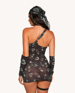 Sunflowerraver X Get Bent Dress -I Hear Raves Sunflowerraver x iHR Get Bent Dress Back