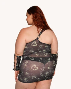 Sunflowerraver X Get Bent Dress -I Hear Raves Sunflowerraver x iHR Get Bent Dress C1 Back