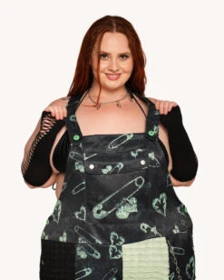 Sunflowerraver X IHR Get Bent Overalls -I Hear Raves Sunflowerraver x iHR Get Bent Overalls C1 Front