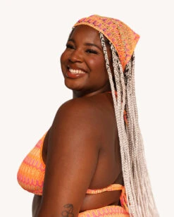 Sunkissed Top With Head Scarf -I Hear Raves Sunkissed Top with Head Scarf C1 Back