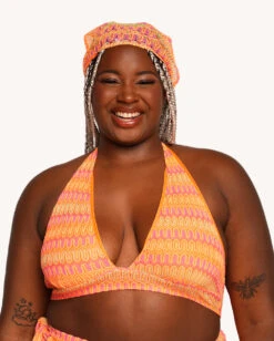 Sunkissed Top With Head Scarf -I Hear Raves Sunkissed Top with Head Scarf C1 Front