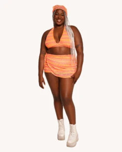 Sunkissed Top With Head Scarf -I Hear Raves Sunkissed Top with Head Scarf C1 Full