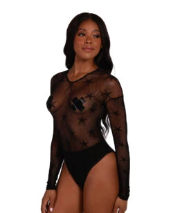 Surprise Me See-Through One Piece -I Hear Raves Surprise Me See Through One Piece Black Side