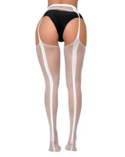 Take Me Suspender Fishnet Thigh Highs -I Hear Raves TakeMeSuspenderThighHighBack
