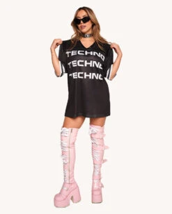 Team Techno Jersey -I Hear Raves Team Techno Jersey Wmns Full