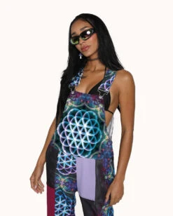 Third Eye Awakening Unisex Overalls -I Hear Raves Third Eye Awakening Unisex Overalls Front