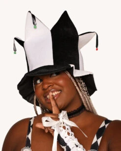 Trickster Drip Jester Hat -I Hear Raves Trickster Drip Jester Hat C1 Front
