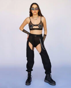 Darkest Hours Chain Chaps -I Hear Raves Unisex Darkest Hours Chain Chaps Full