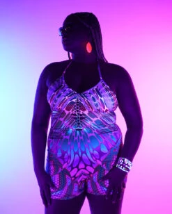 Viper Vision Braided Romper -I Hear Raves Viper Vision Braided Romper C1 UV