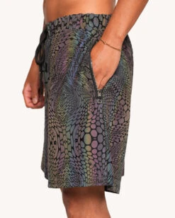 Viper Vision Rainbow Reflective Men's Shorts 10 Viper Vision Rainbow Reflective Men's Shorts -I Hear Raves Viper Vision Rainbow Reflective Men s Shorts Front c83b8a90 9600 47d5 b045 cb40d74154e3