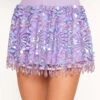 ClarissaTalks X IHR Inner Aura Skirt -I Hear Raves Waking Dreams Marabou Skirt Front