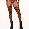 When The Lights Go Out Suspender Tights -I Hear Raves WhenTheLightsGoOutCrissCrossSuspenderTightss