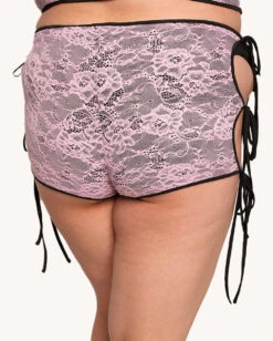 White Noise Booty Shorts -I Hear Raves White Noise Booty Shorts C1 Back