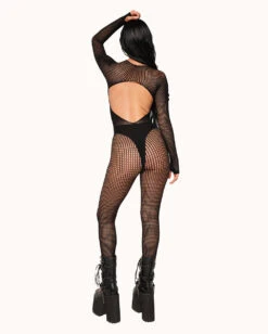 Wild Thing Fishnet Jumpsuit -I Hear Raves Wild Thing Fishnet Jumpsuit Back