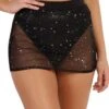 Holo Star Mini Skirt -I Hear Raves Womens Bottoms Holo Star Mini Skirt front