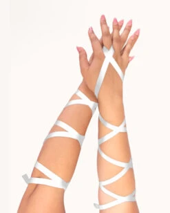 Bombshell Babe Arm Wraps -I Hear Raves iHR17219 White