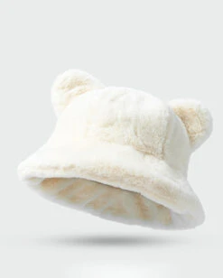 Cutesy Wootsy Bear Bucket Hat -I Hear Raves iHR18627WHITE 87b2bd43 f111 4486 9acc dbb935baa70d