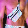 Happy Hour White Reflective Fanny Pack -I Hear Raves image 8 679c054c ae4e 450b 922a 97dca988c0f2